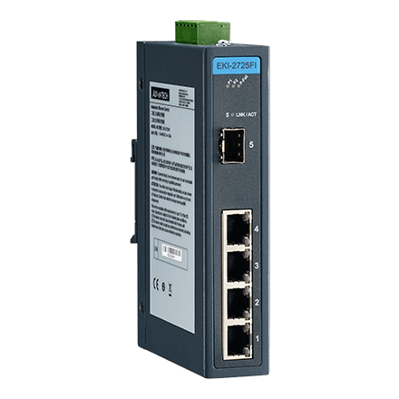 4 GE + 1 SFP Ind. Unmanaged Switch W/T